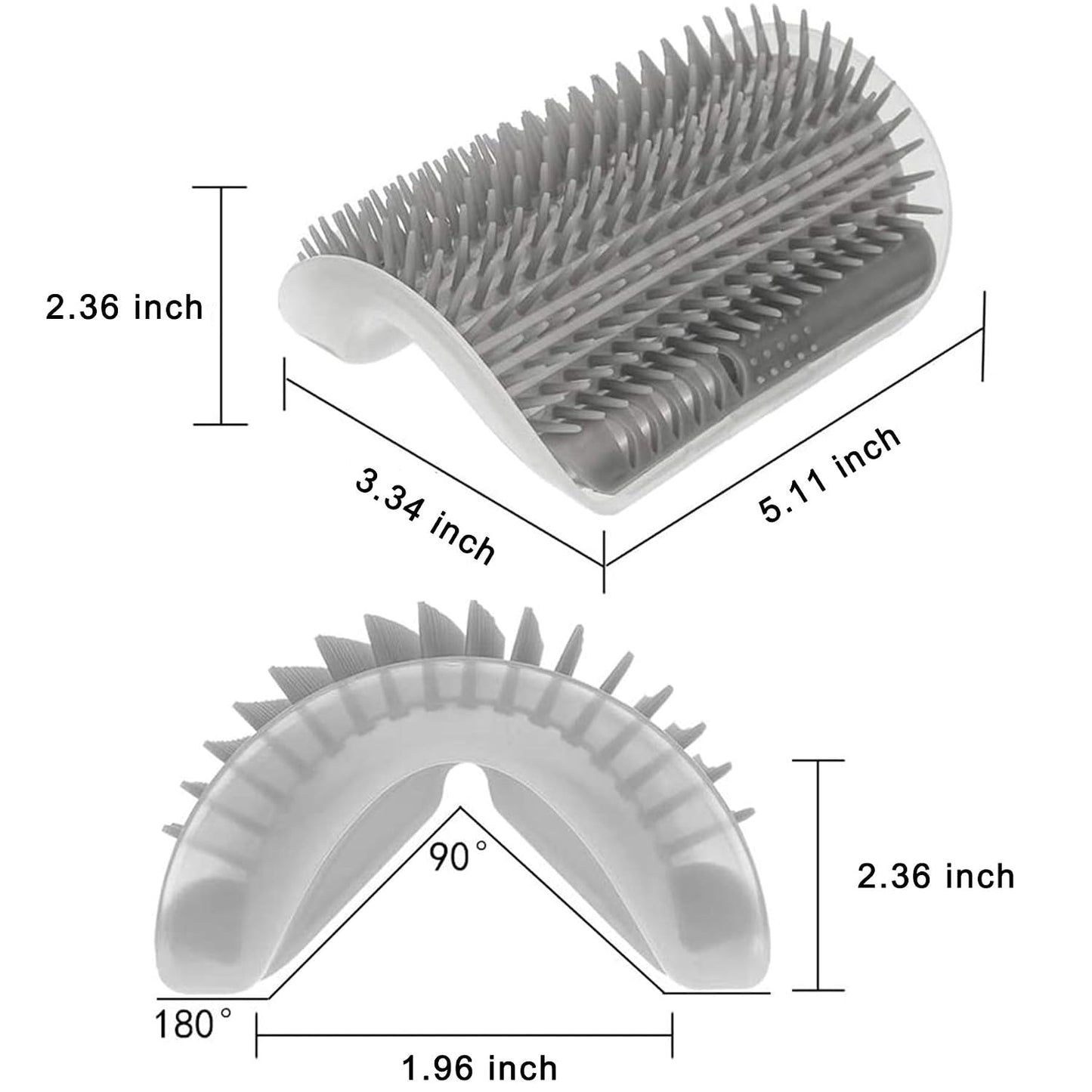 Dbuy 3 Pack Cat Grooming Set - Self Groomer Massage Combs with Catnip, Mitts Brush Gloves for Short and Long Fur, Hair Remover Tool